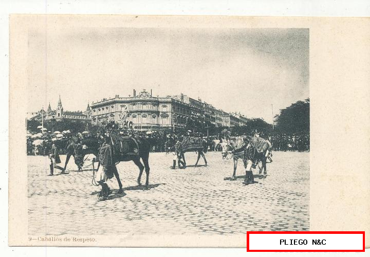 caballos de respeto. fiestas reales de 1902