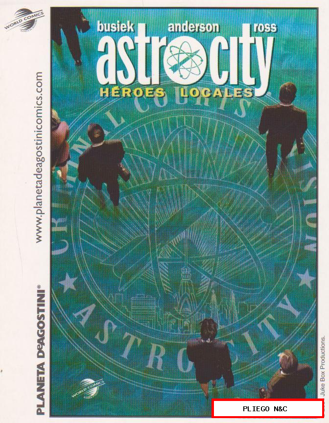 tarjeta postal planeta de Agostini. Astrocity
