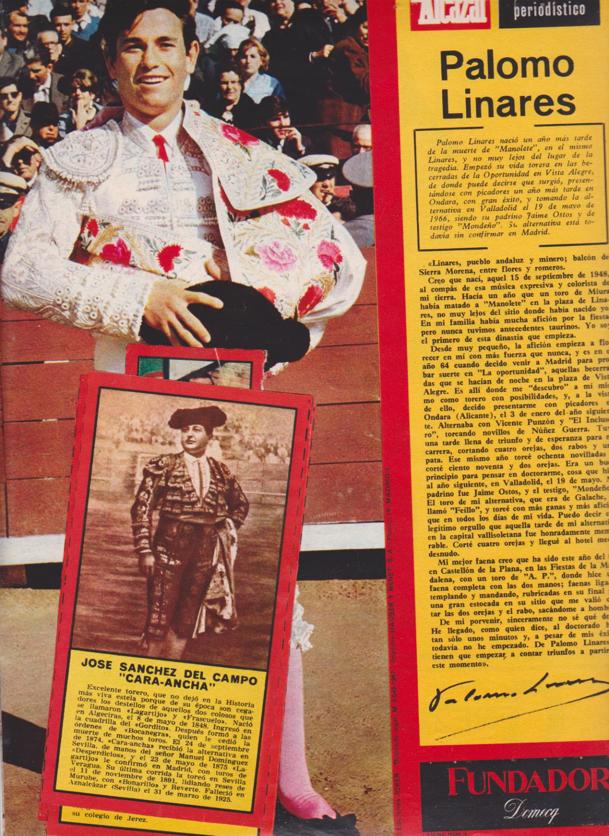 Álbum de Toros. Ediciones Joker 1967. Completo