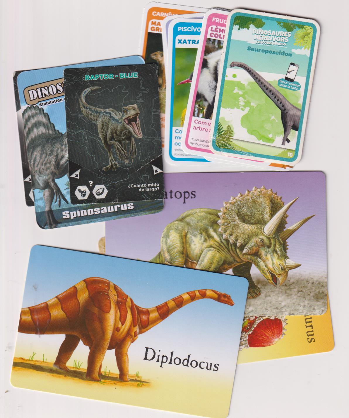Lote de 13 Cromos, Dinosaurios