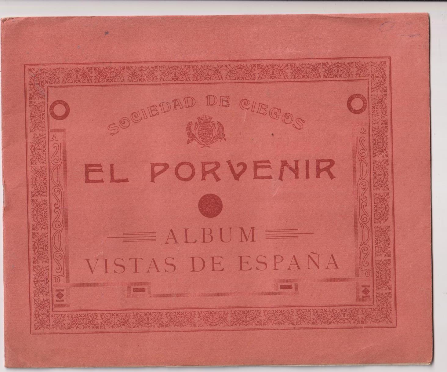 Álbum Sociedad de Ciegos El Porvenir. Vistas de España. Completo 75 cromos