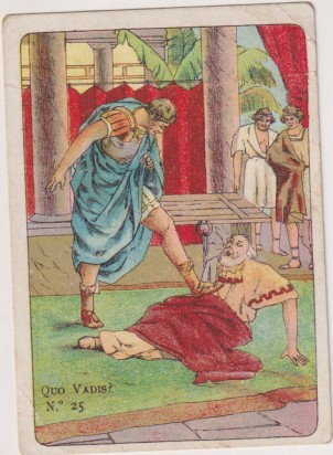 Quo Vadis? Cromo nº 25, Tigelino y Chilón. El chocolate Angelical