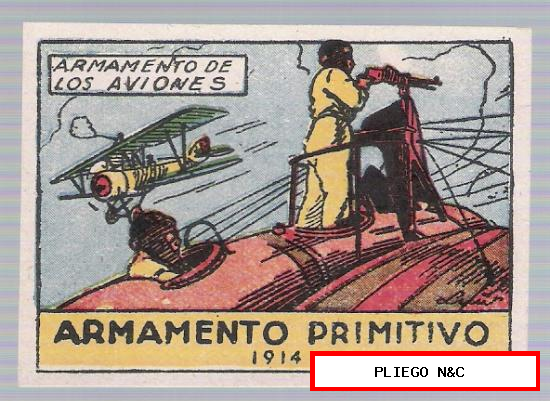 Armamento de los Aviones. Cisne 1942. 1 cromo