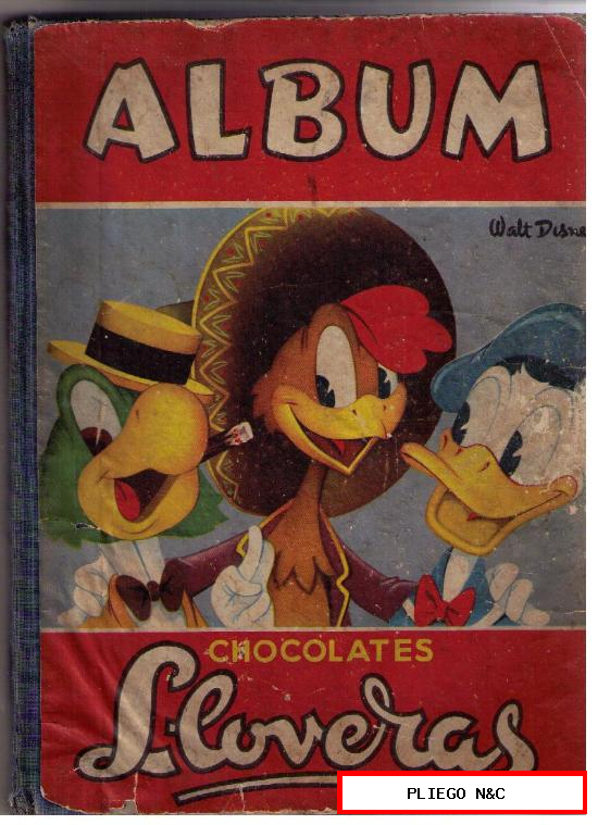 Álbum Walt Disney. Chocolates Lloveras. Tiene 82 cromos