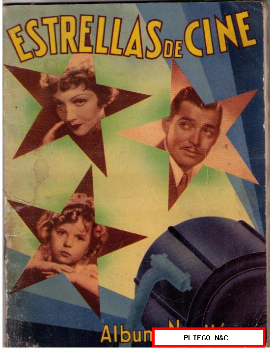Estrellas de Cine. Álbum Nestlé 1936. Solo tiene 32 Cromos