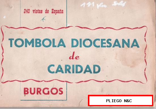 Vistas de España. Tómbola Diocesana de Caridad. Burgos, 1962. Completo, 240 cromos