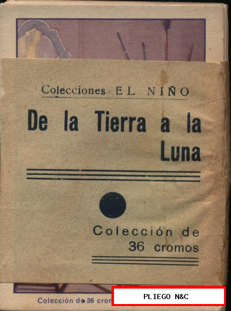 De la Tierra a la Luna. Colecciones El Niño. Completa, 36 cromos (15x7)