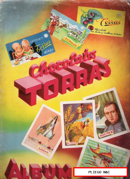 Álbum Chocolates Torrás. Tiene 40 cromos