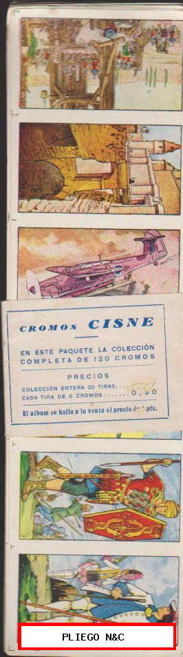 Cromos Cisne. Cliper 1945. 114 cromos sin cortar. Colección a falta de 6 cromos