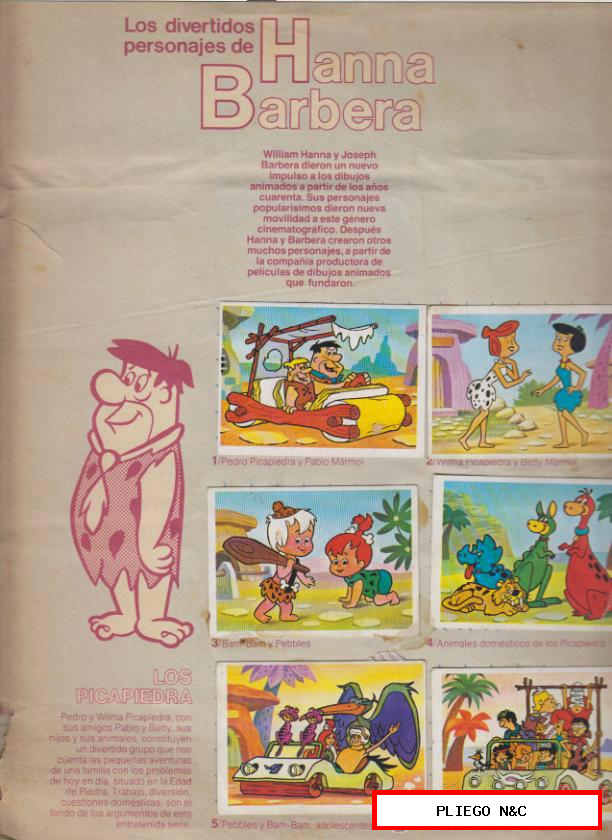 Festival de los Divertidos Personajes de Hanna y Barbera. Álbum con 136 cromos