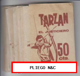 Tarzán el Justiciero. Ruiz Romero 1966. Lote de 25 sobres sin abrir