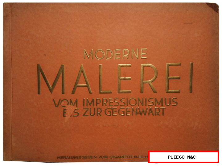Moderne Malerei. Álbum completo de cigarrillos Bilderdienst. 150 cromos de pintura im