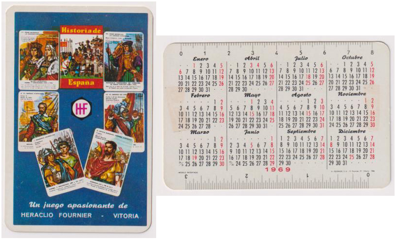 Calendario Fournier. Historia de España . Juegos 1969