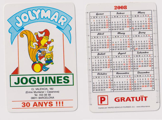 Calendario Fournier. Jolymar 2008