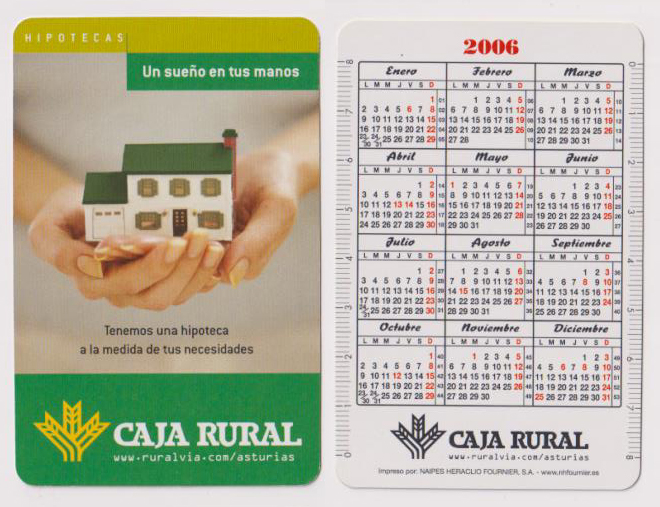 Calendario Fournier. Caja Rural 2006