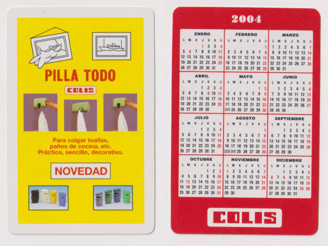 Calendario. Pilla Todo Colis 2004