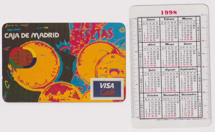 Calendario Fournier. Caja de Madrid 1998