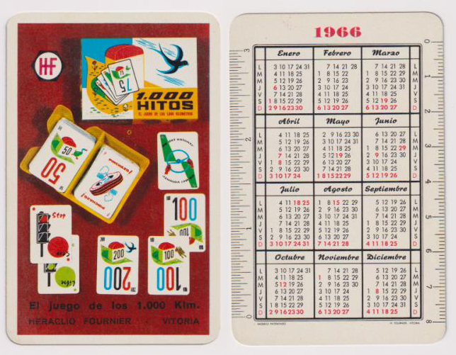 Calendario Fournier. 1000 Hitos 1996