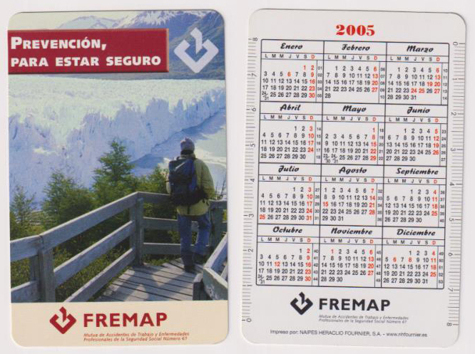 Calendario Fournier. Fremap 2005