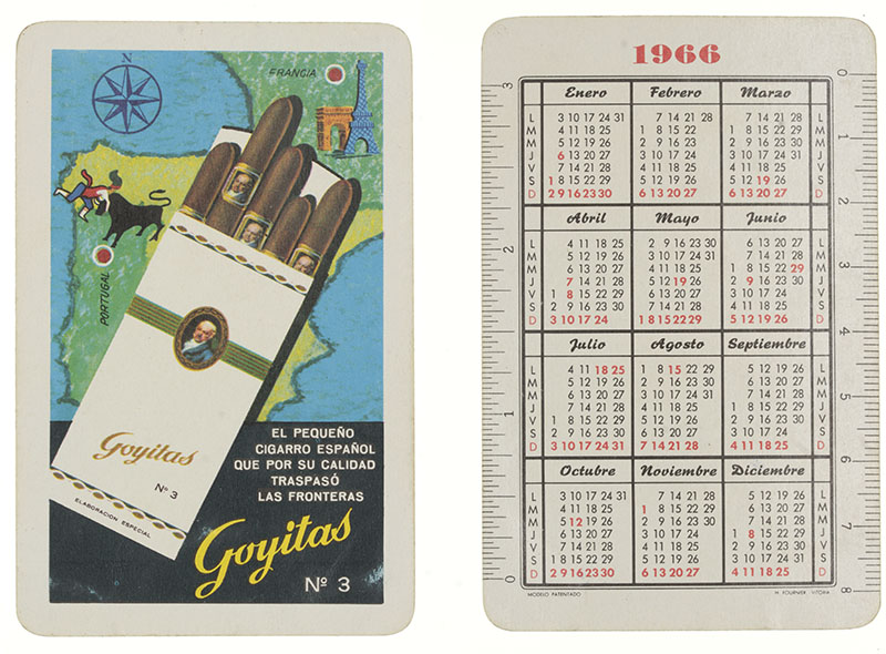 Calendario Fournier Goyitas 1966