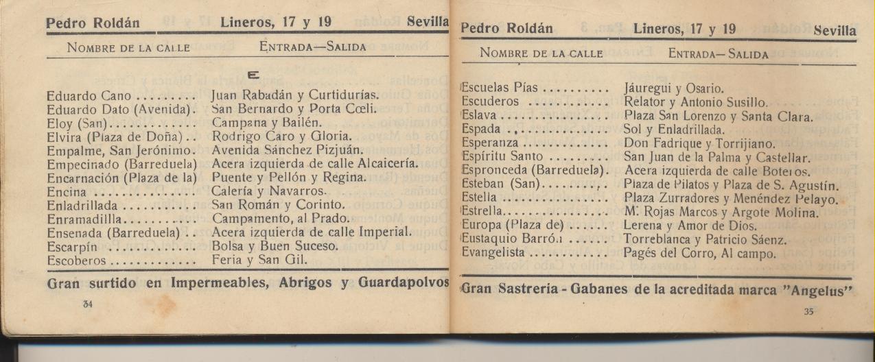 Guía de Sevilla. Año 1928. Guía, Callejero, Ferrocarriles... RARO