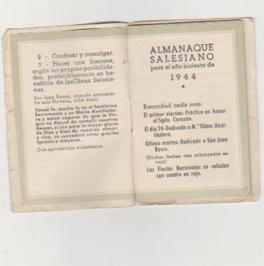 Almanaque Salesiano para el año Bisiesto de 1944