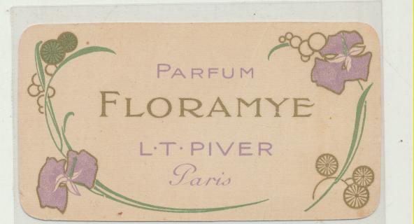 Parfum Floramye. L. T. Piver, Paris. Calendario para 1907 (9x5)