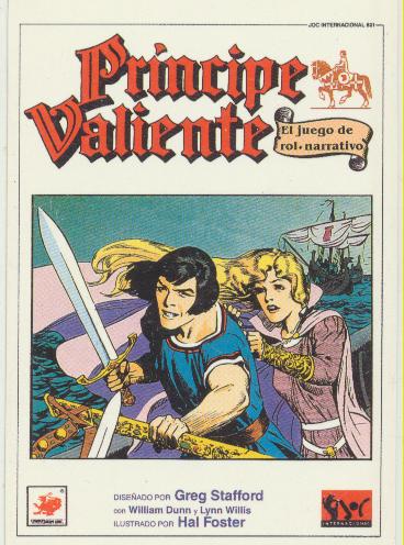 Príncipe Valiente. El juego de Rol narrativo. Calendario 1992
