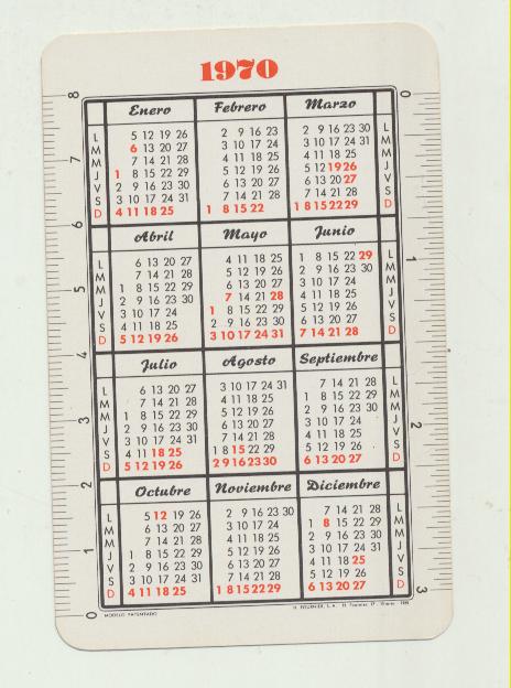 Calendario Fournier 1970. Arias