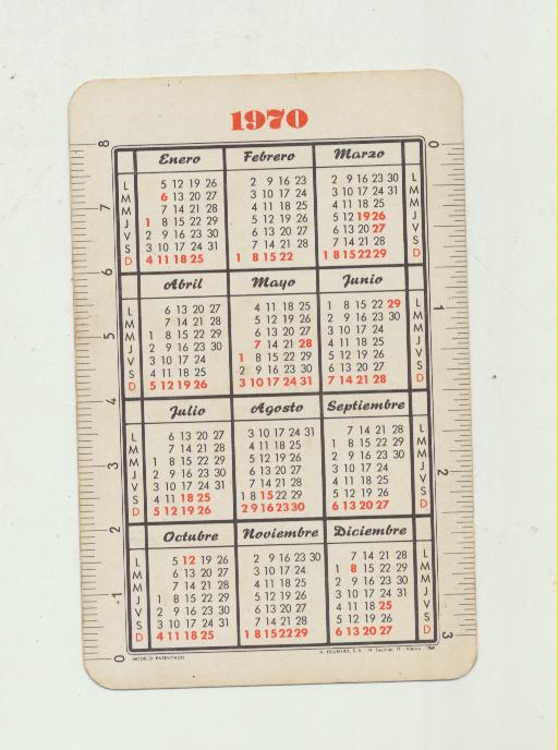 Calendario Fournier 1970. Aviaco