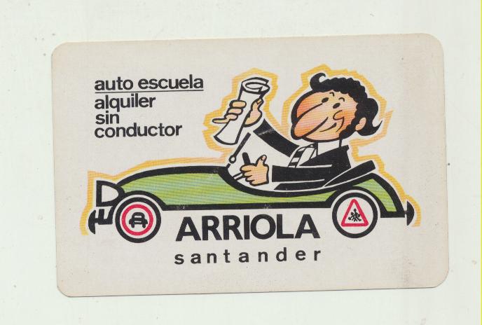Calendario Fournier 1971. Auto Escuela Arriola-Santander
