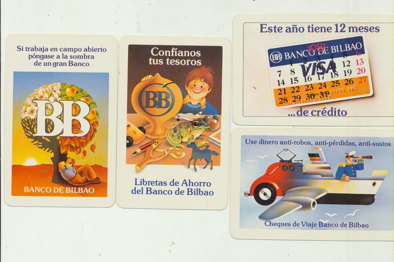 Calendarios Fournier 1981. Banco de Bilbao. Lote 4