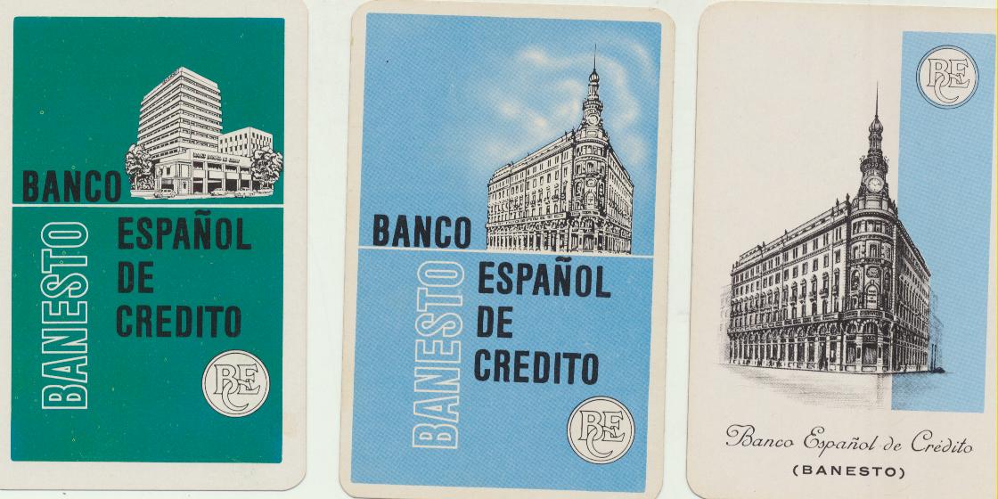 Calendario Fournier Banco Español de Crédito. 1968, 1969 y 1970