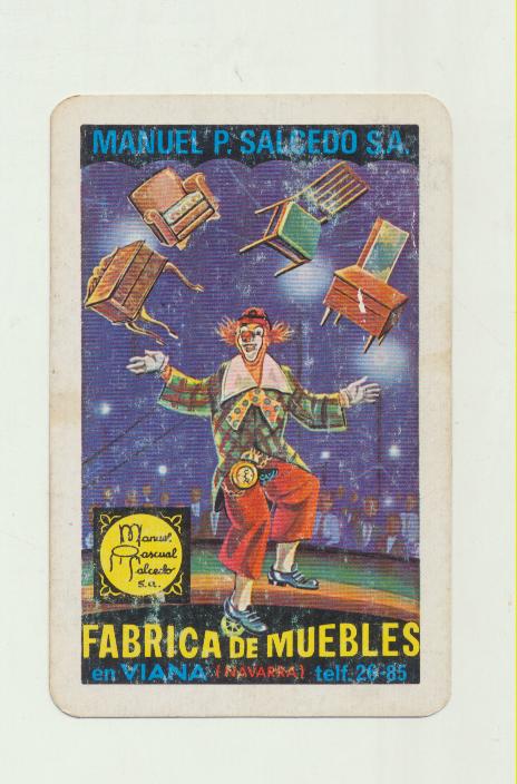 Calendario Fournier. Manuel P. Salcedo. Fabrica de Muebles. 1971