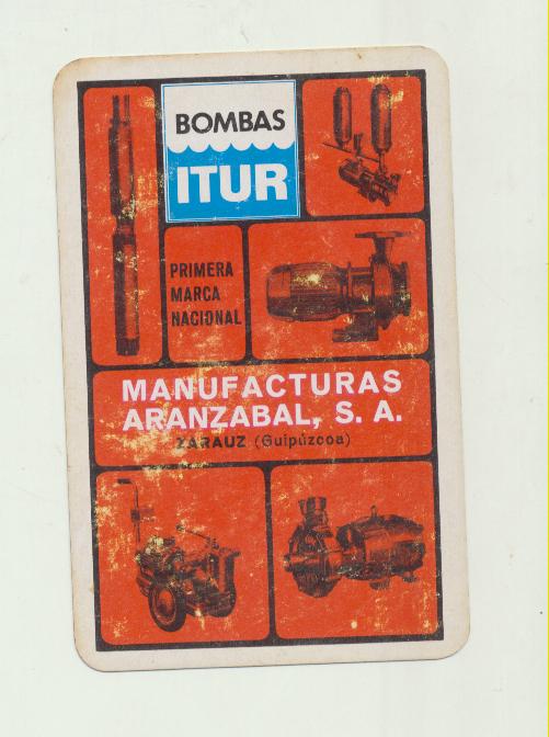 Calendario Fournier. Bombas Itur 1968