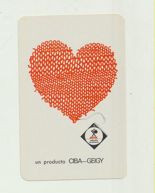 Calendario Fournier. Ciba Geigy 1975