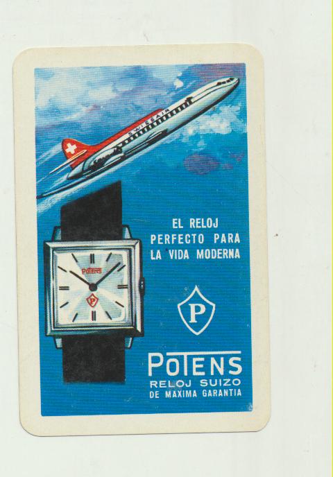 Calendario Fournier. Reloj Potens 1967