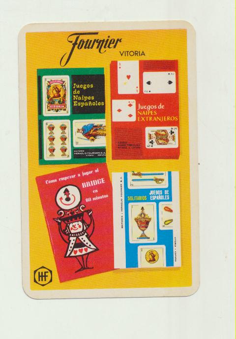 Calendario Fournier. Juegos de naipes 1971