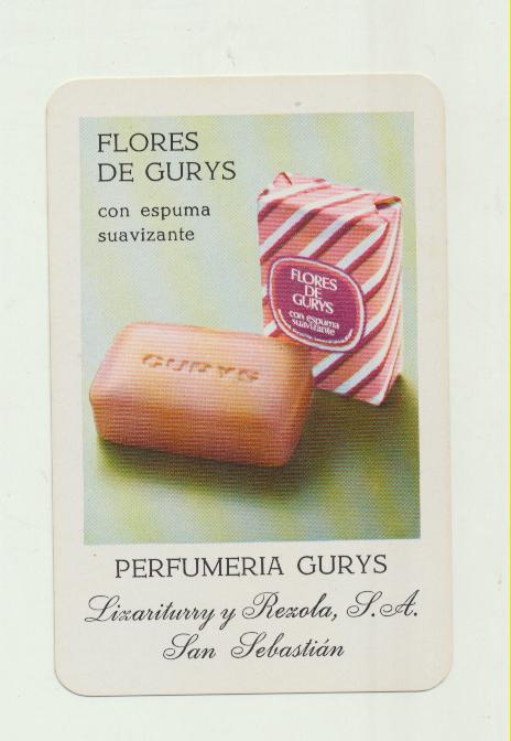 Calendario Fournier. Perfumería Gurys 1973