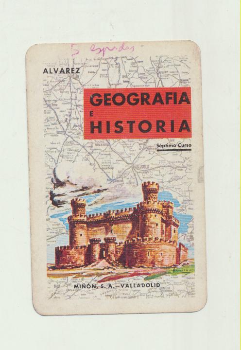 Calendario Fournier. Álvarez. Geografía e Historia 1969