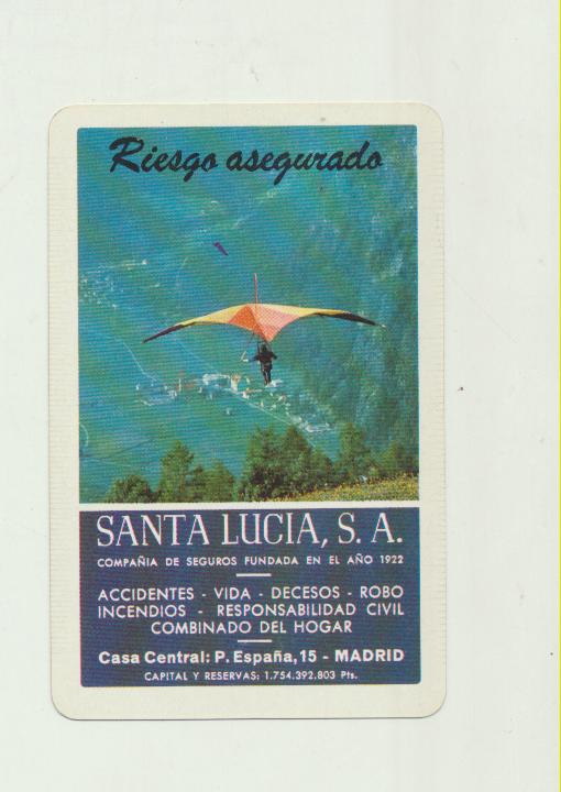Calendario Fournier. Santa Lucia 1980