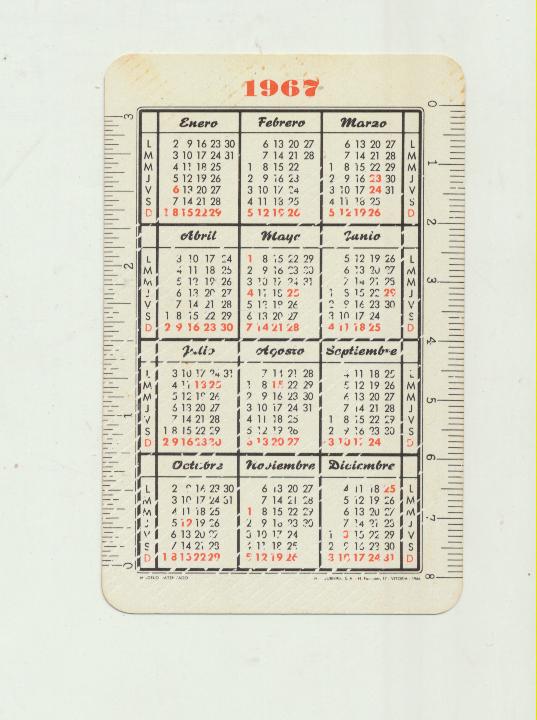 Calendario Fournier. José, El Comercio Diferente