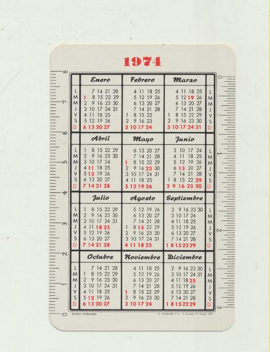 Calendario Fournier. Icona. Animales Protegidos. Cigüeña Común 1974