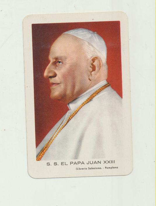 Calendario Fournier. S. S. El Papa juan XXIII 1960