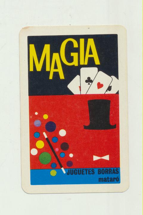 Calendario Fournier. magia Borras 1968