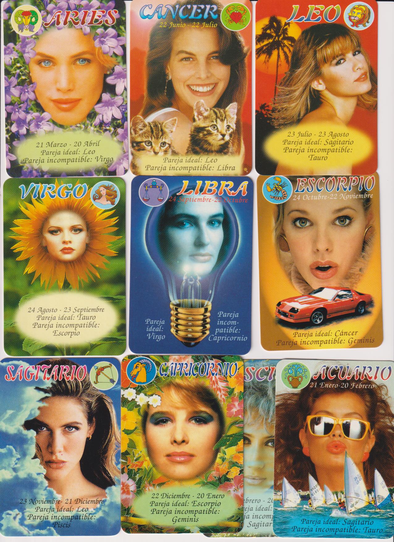 Lote de 10 Calendarios EGC (Horóscopo) 1997