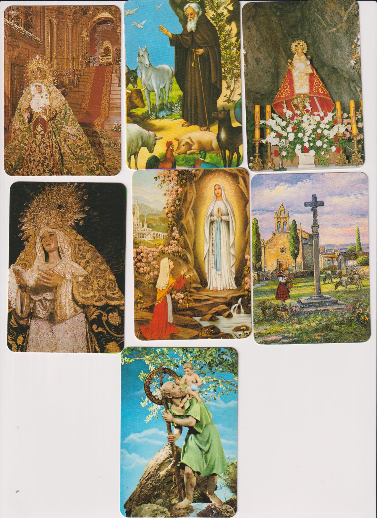 Lote de 7 Calendarios EGC. (Religiosos) Año 1997