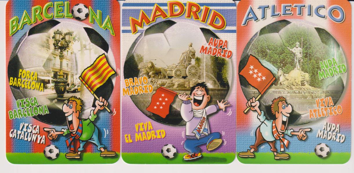 Lote de 3 Calendarios EGC. (Equipos de Futbol) Año 2007