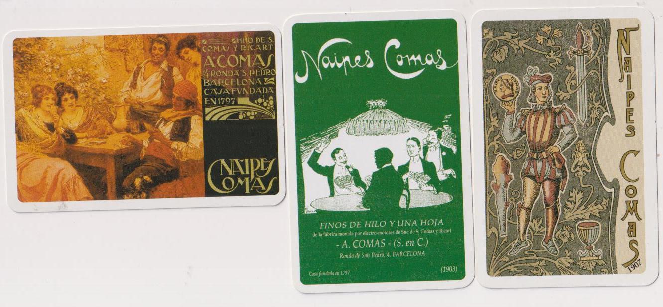 Naipes Comas. Lote de 3 Calendarios diferentes para 2007