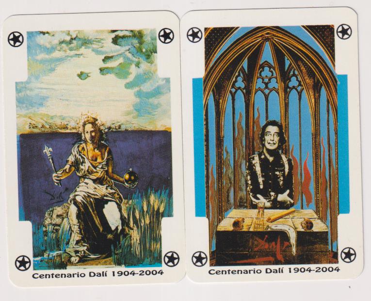 Centenario de Dalí. Lote de 2 Calendarios, Naipes Comas 2004